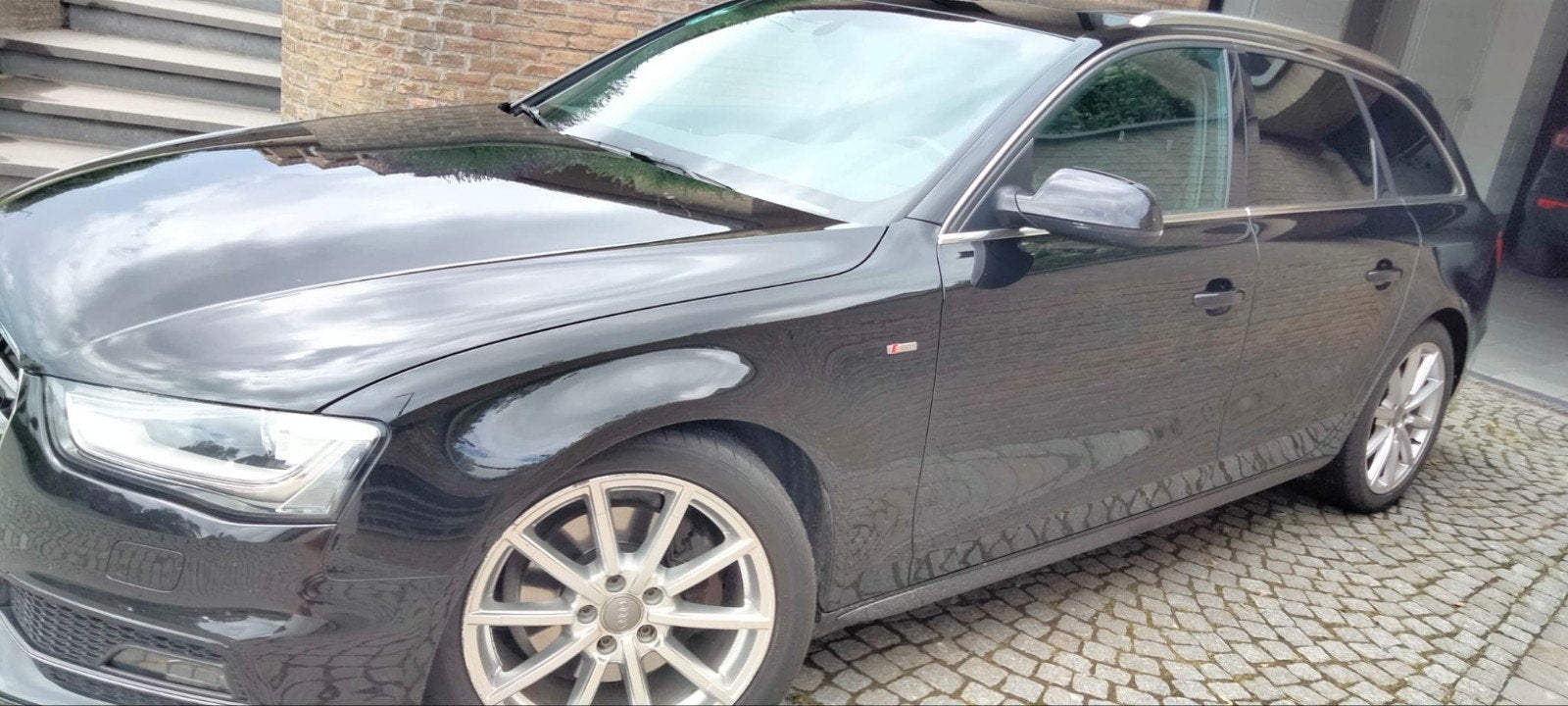 Audi A4 Avant 2.0 TDI S line – 2014 –  – Panoramad, Auto's, Lichtmetalen velgen, Zwart, Particulier, Te koop