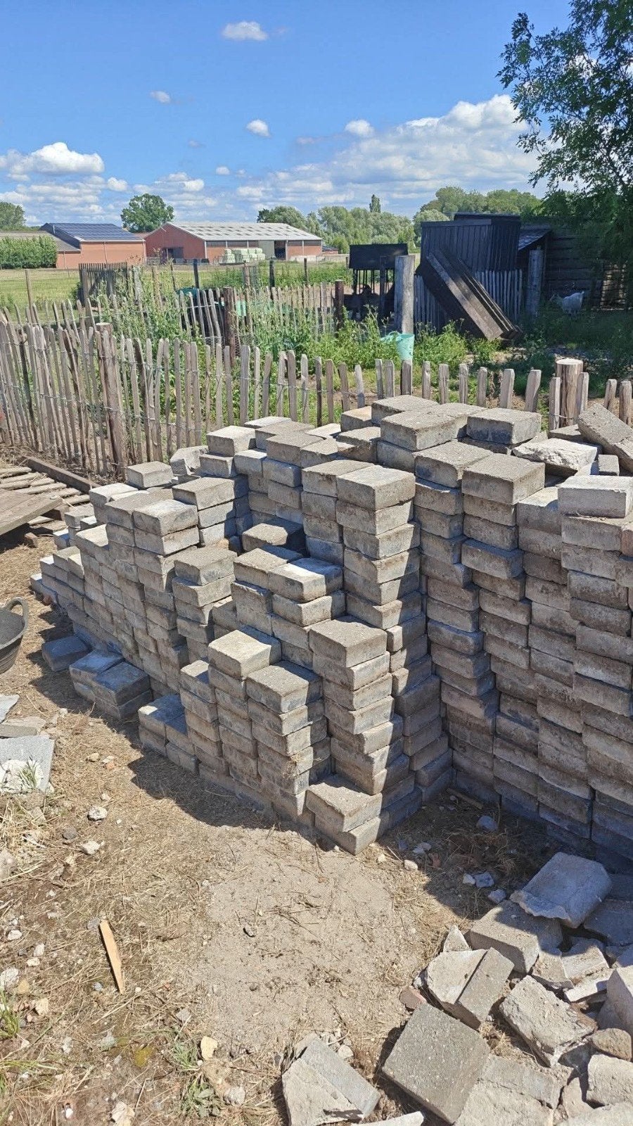 betonklinkers 14x14x6, Tuin en Terras, Ophalen