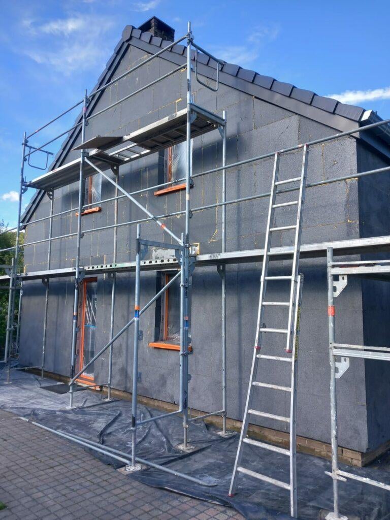 Façade,isolation,cimentage,crépi,peinture