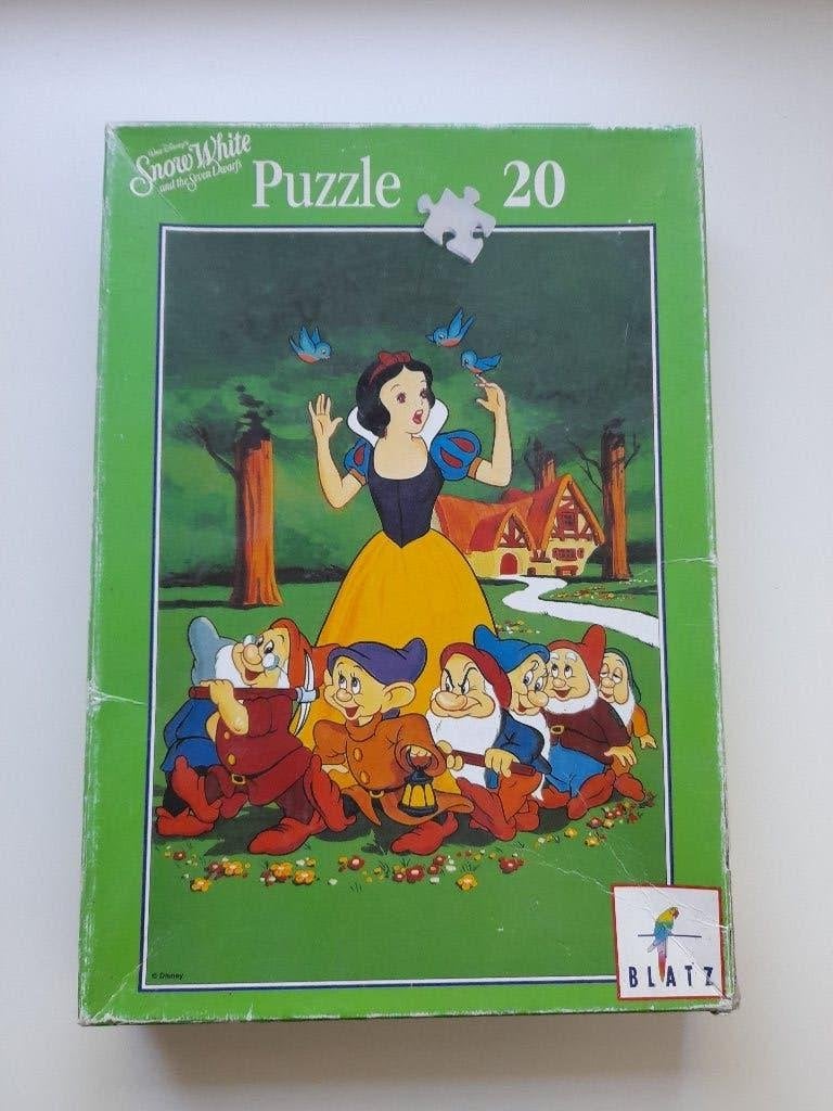 Vintage puzzel Sneeuwitje, Ophalen of Verzenden, Gebruikt