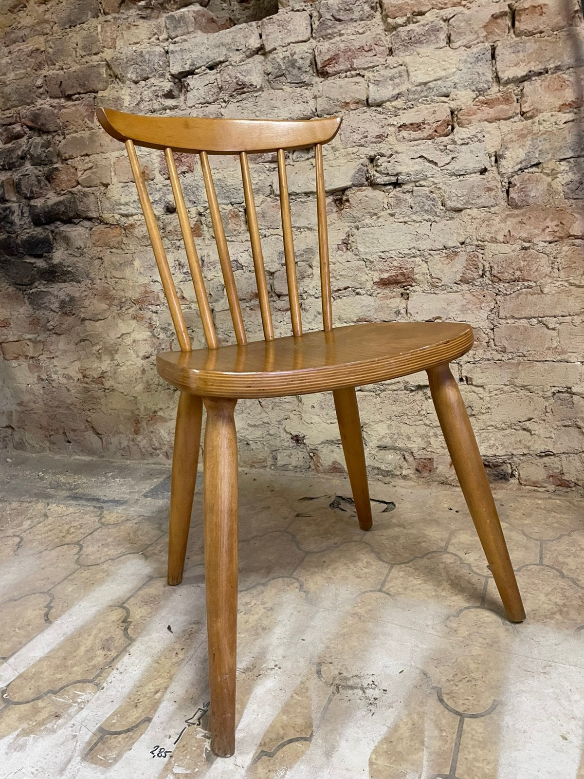 Chaise Vintage, Maison & Meubles, Vintage, Brun, Enlèvement, Utilisé