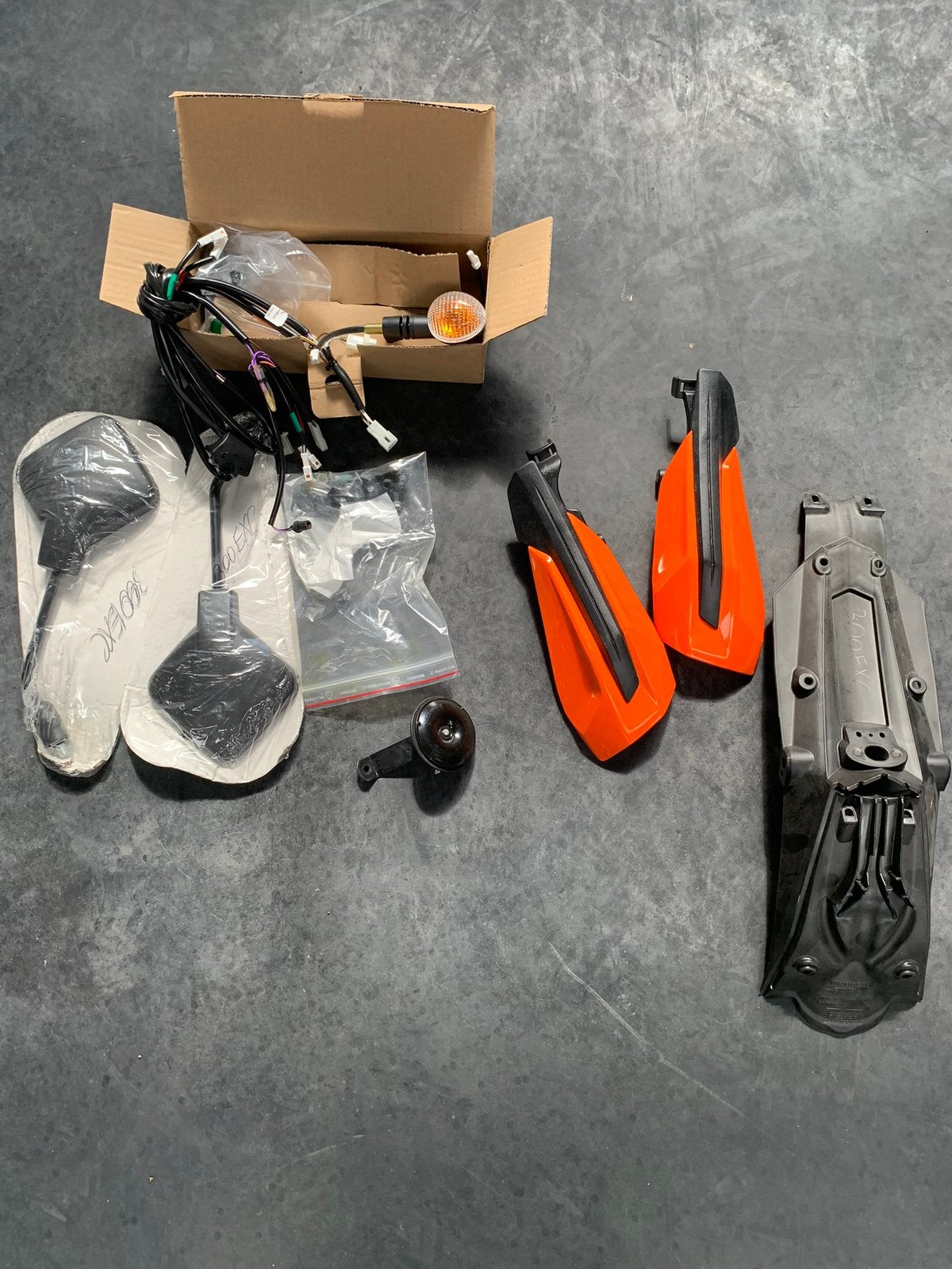 Ktm exc straatlegaal set, Ophalen