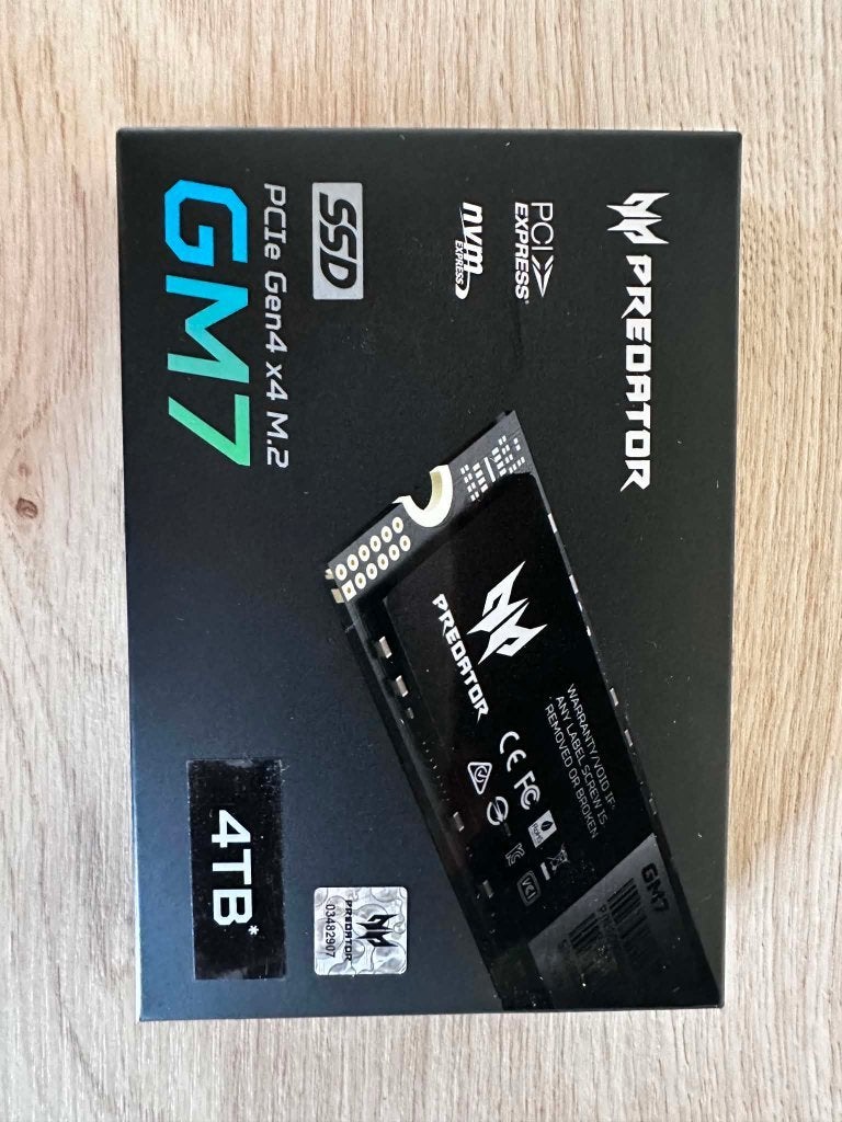 Acer Predator GM7 4 To – SSD NVMe PCIe 4.0 – Neuf, Enlèvement ou Envoi, Neuf, SSD