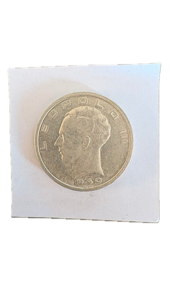 LEOPOLD III : Argent 50 FRANCS 1940VF position B, Enlèvement ou Envoi, Argent, Argent
