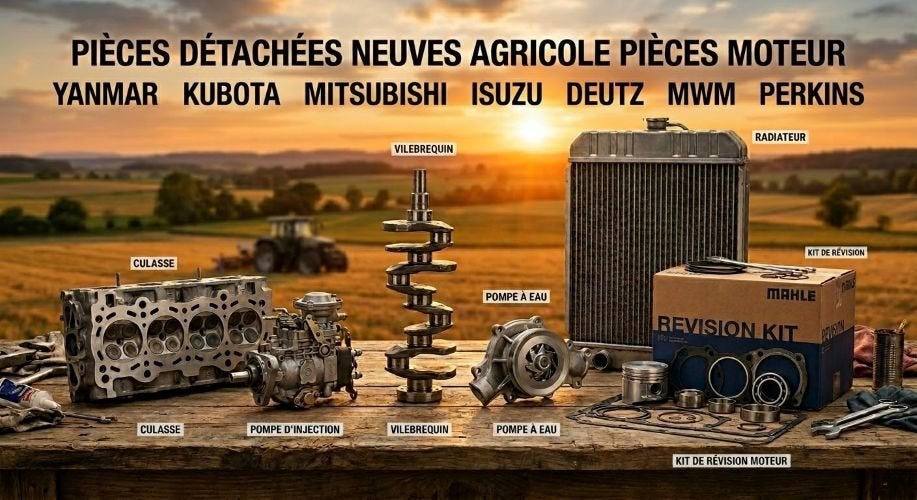 PIECES YANMAR KUBOTA MISTUBISHI ISUZU PERKINS MWM DEUTZ, Autos : Pièces & Accessoires, Envoi, Neuf, Autres marques, Moteur et Accessoires