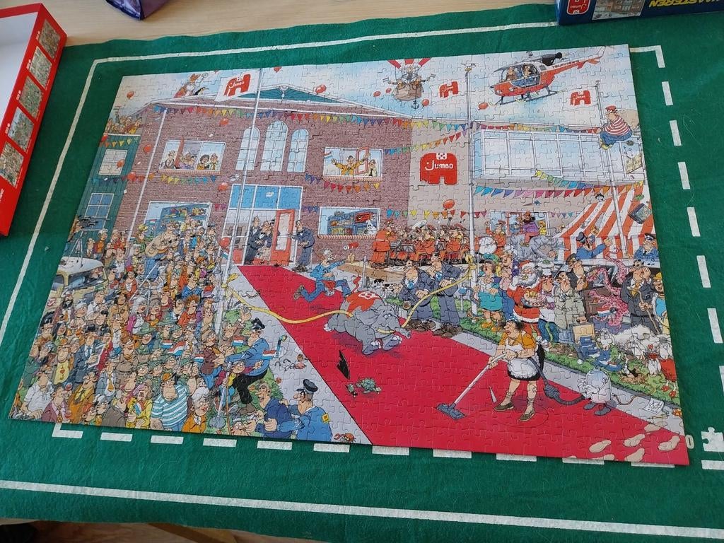 Puzzle Jan van Haasteren 1000 pièces, Enlèvement