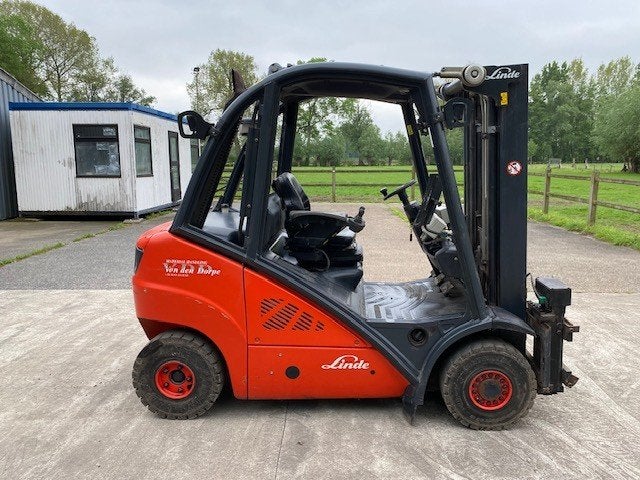 heftruck Linde H25D-01, met schepbak en weegsysteem, Ophalen, Linde, Diesel, Heftruck