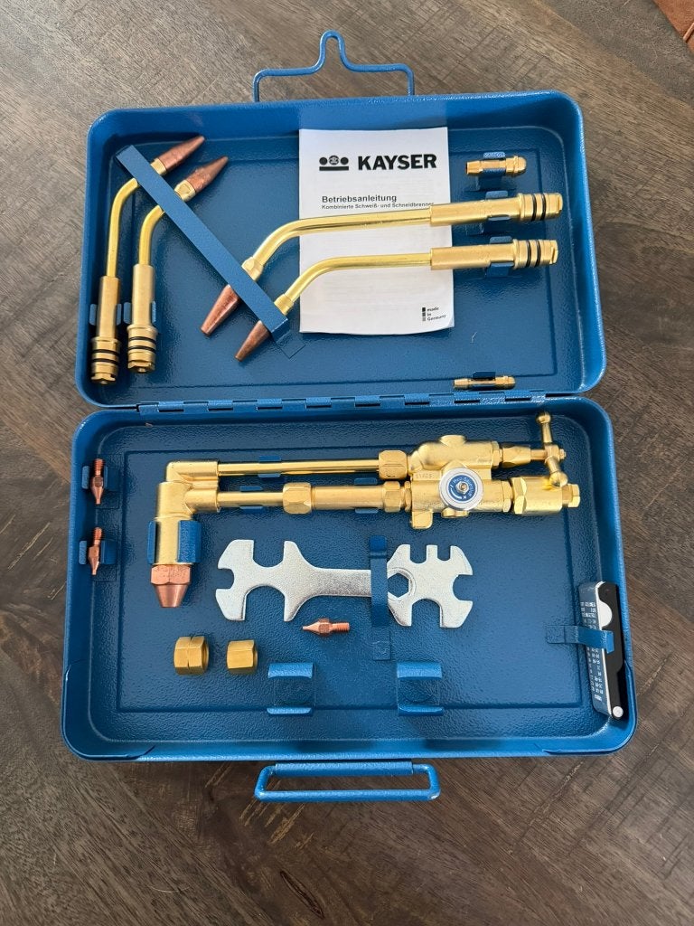 KAYSER autogeen las- en snijbrander-set - Nieuw, Doe-het-zelf en Bouw, Ophalen of Verzenden, Nieuw
