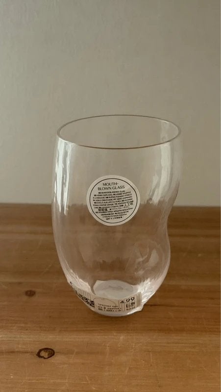 Verre soufflé à la bouche H&M Home, Enlèvement ou Envoi, Neuf, Verre, Verre ou Verres