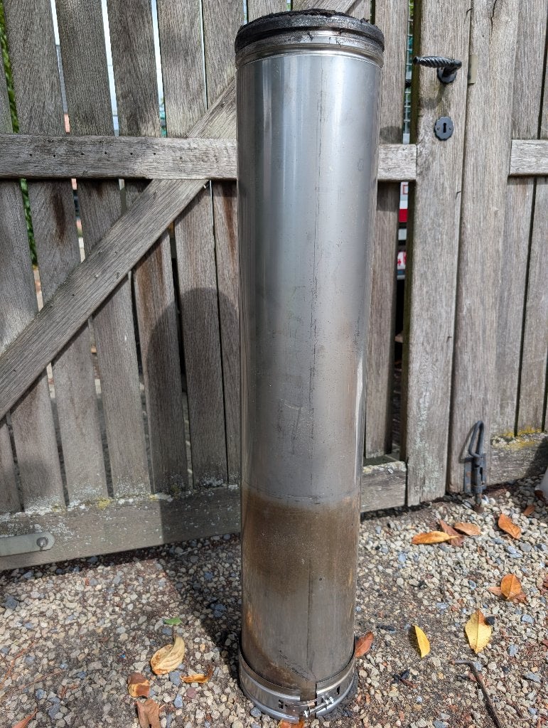 inox schouwbuizen 150 mm, Huis en Inrichting, Kachels, Ophalen, Gebruikt