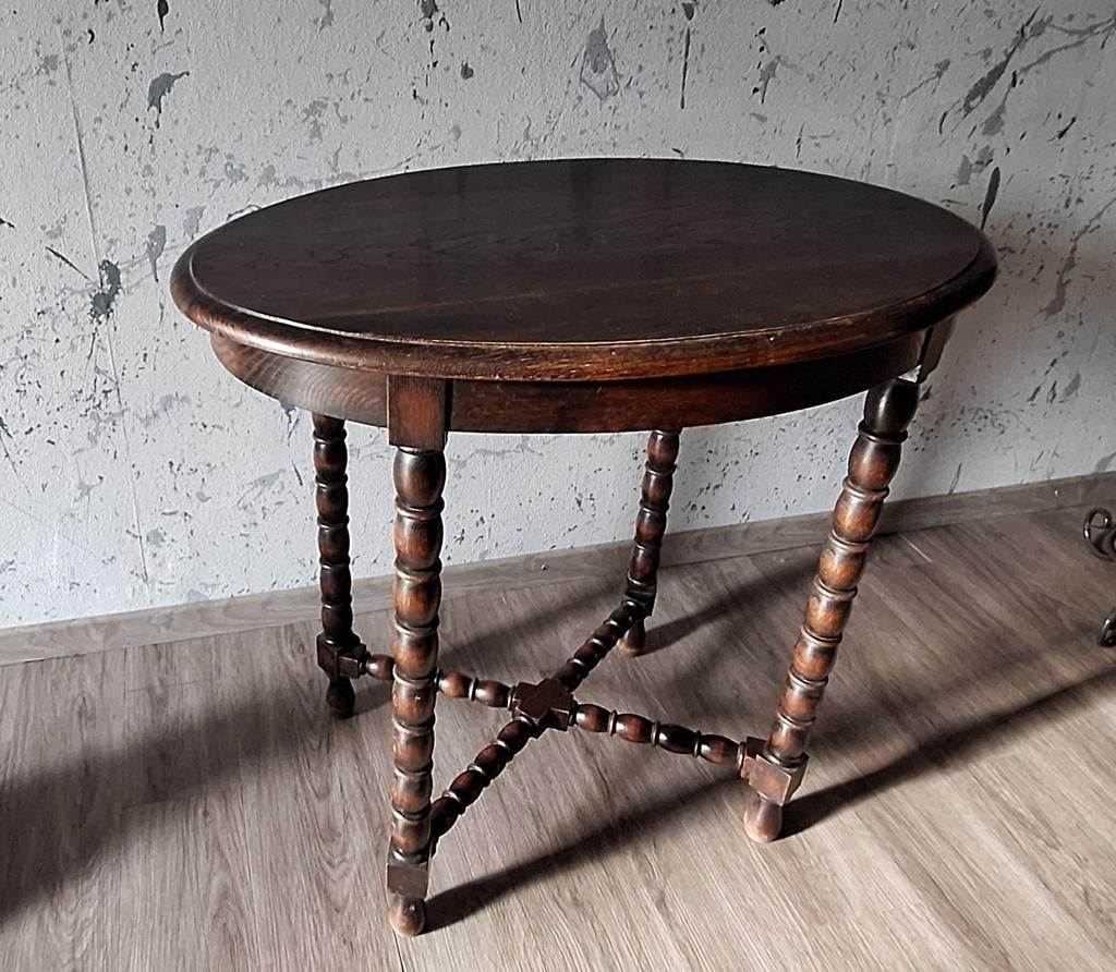 Antieke bijzet tafel ovaal, Enlèvement