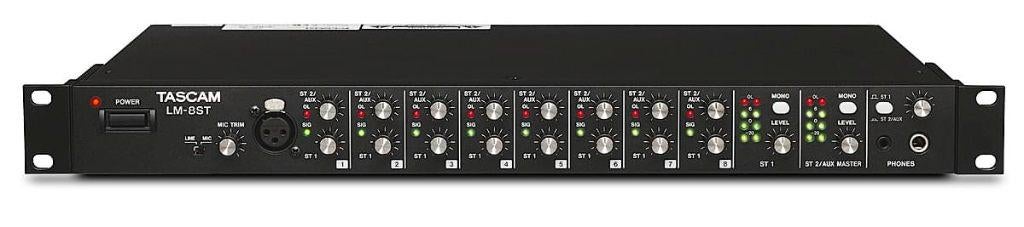 Tascam LM-8ST Line Mixer, Muziek en Instrumenten, Mengpanelen, Gebruikt, 5 tot 10 kanalen, Microfooningang, Ophalen of Verzenden