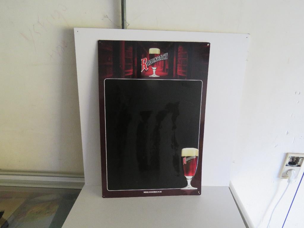Rodenbach metalen bierreclame krijtbord, Ophalen of Verzenden