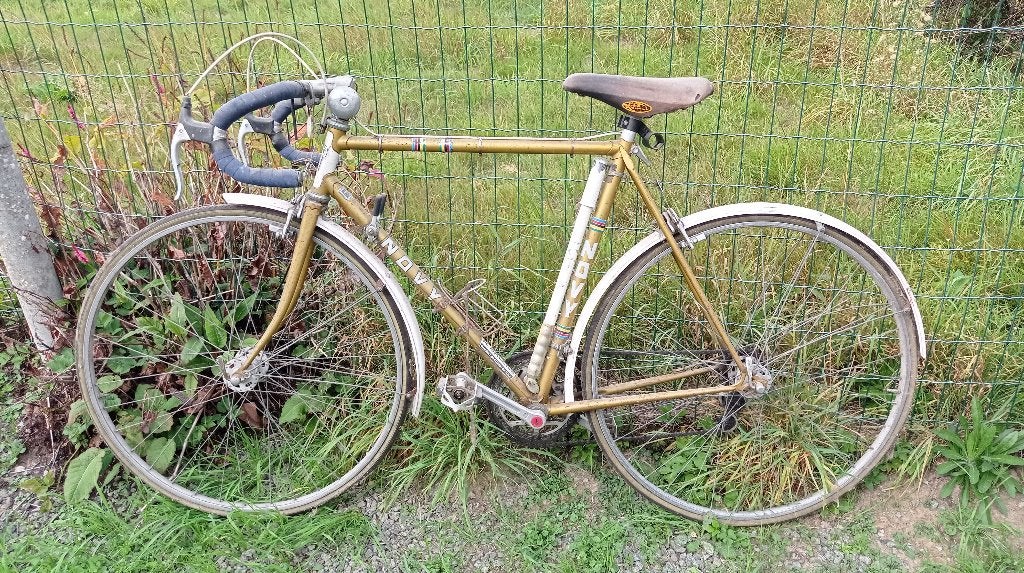 Vintage racefiets, Ophalen, Gebruikt, 10 tot 15 versnellingen, Staal