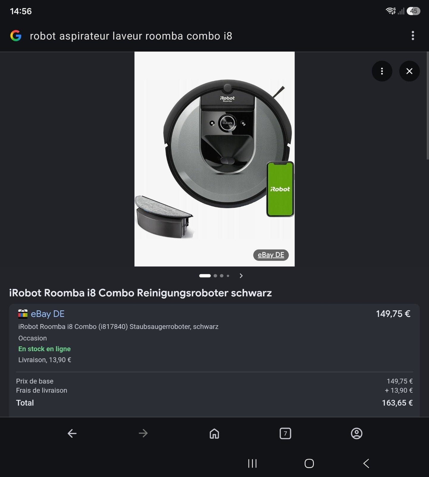 aspirateur robot, TV, Hi-fi & Vidéo, Caméras de surveillance, Enlèvement