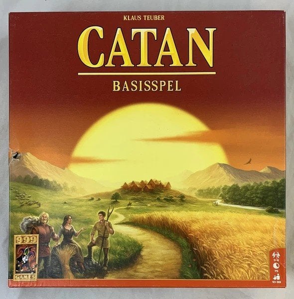 Catan Basisspel Strategie Bordspel 999 Games Compleet, Drie of vier spelers, Verzenden, Zo goed als nieuw, 999 games