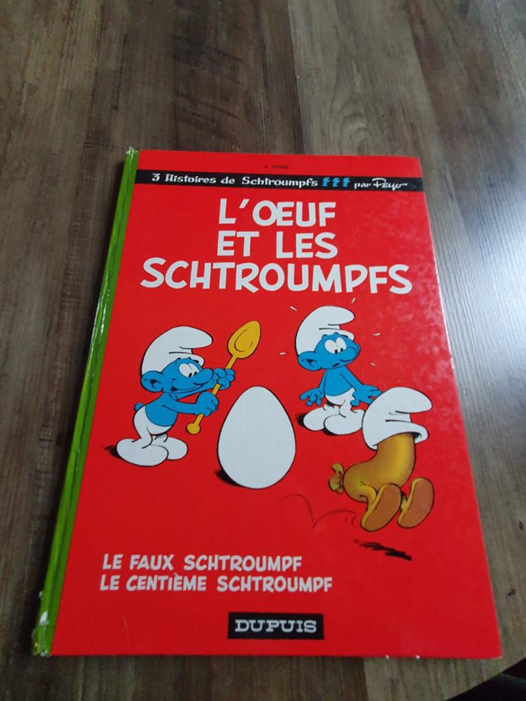 L'œuf et les schtroumpfs EO 1968, Livres, BD, Enlèvement ou Envoi