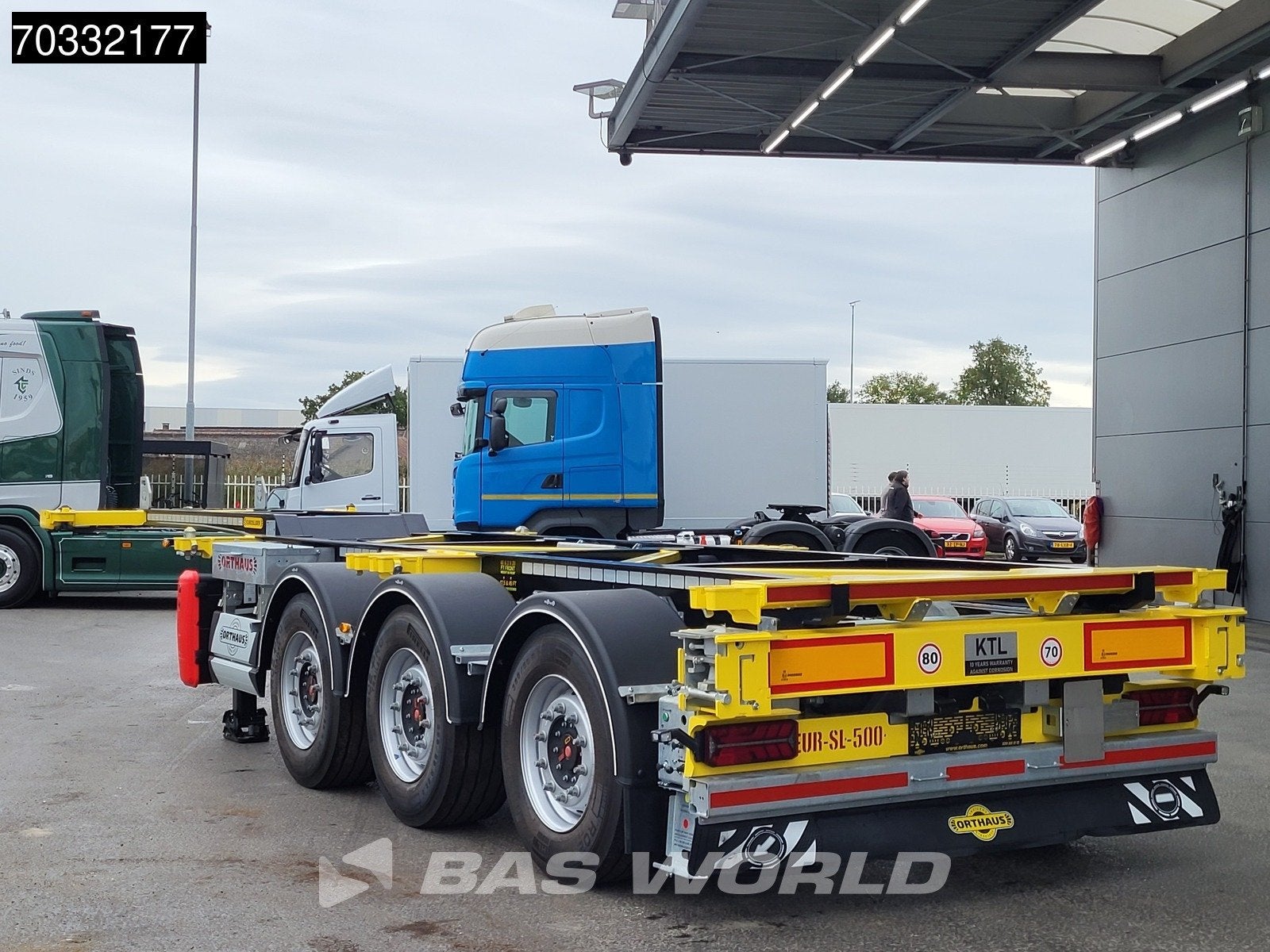 Orthaus CGS (Euro Slider 500) 3 essieux Multi 45ft Lift Axle, Autos, Camions, Achat, Entreprise, Autres carburants, Remorques et Semi-remorques