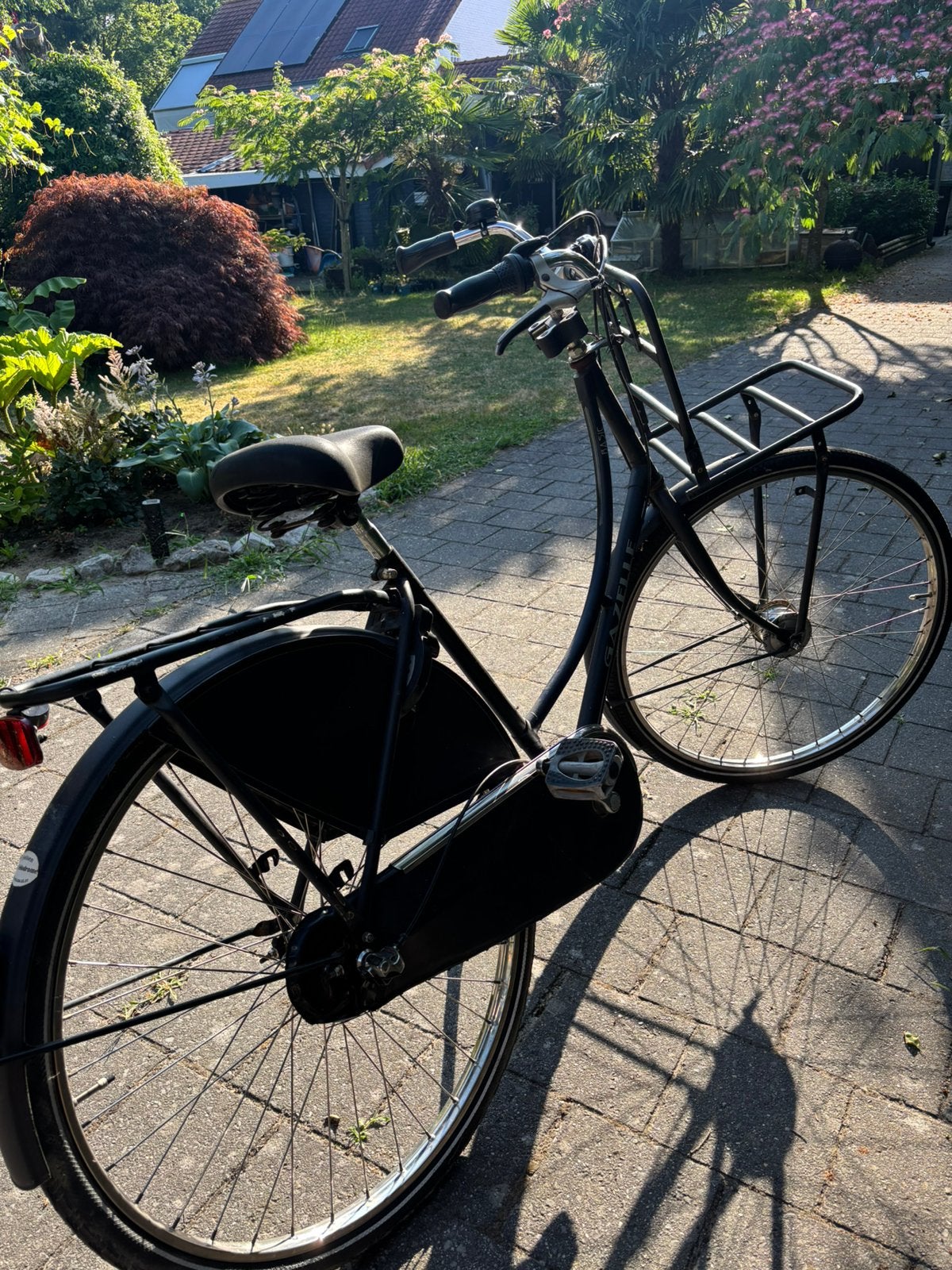 Zwarte omafiets Gazelle, Ophalen, Gebruikt, Versnellingen, 50 tot 53 cm