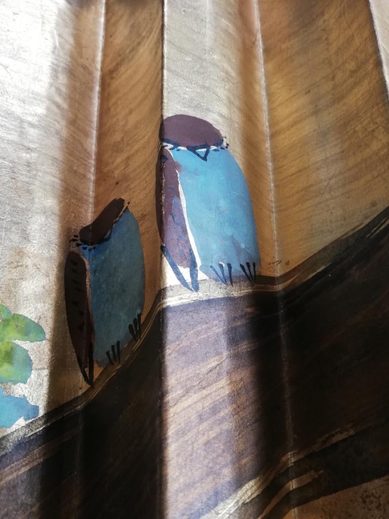 Grand éventail japonais vintage. Kazari Sensu, Antiquités & Art, Enlèvement
