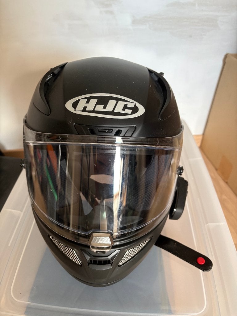 HJC motorhelm met sena headset, Motoren, Ophalen, HJC, Nieuw zonder kaartje, Integraalhelm