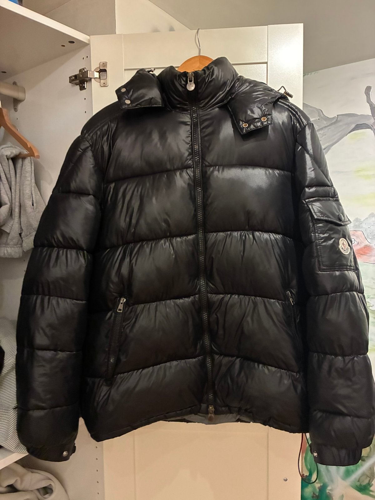 Moncler jas, Kleding | Heren, Ophalen of Verzenden, Zo goed als nieuw, Overige maten, Zwart