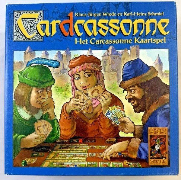 Cardcassonne het Carcassonne kaartspel compleet 999 Games, Hobby en Vrije tijd, Gezelschapsspellen | Kaartspellen, Een of twee spelers