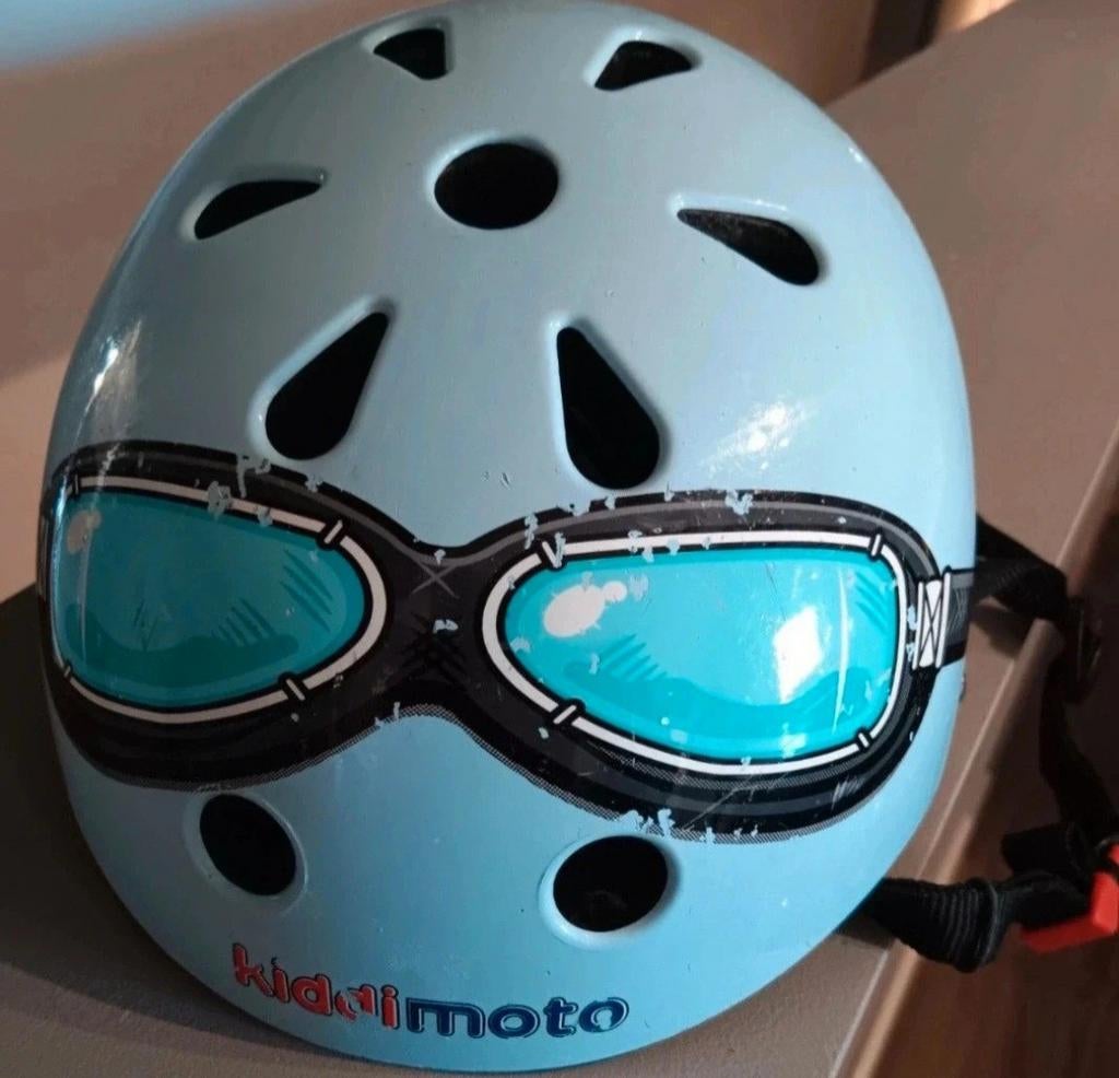 Kinderhelm van kiddimoto, Fietsen en Brommers, Ophalen of Verzenden, Gebruikt, Jongen of Meisje, Kiddimoto