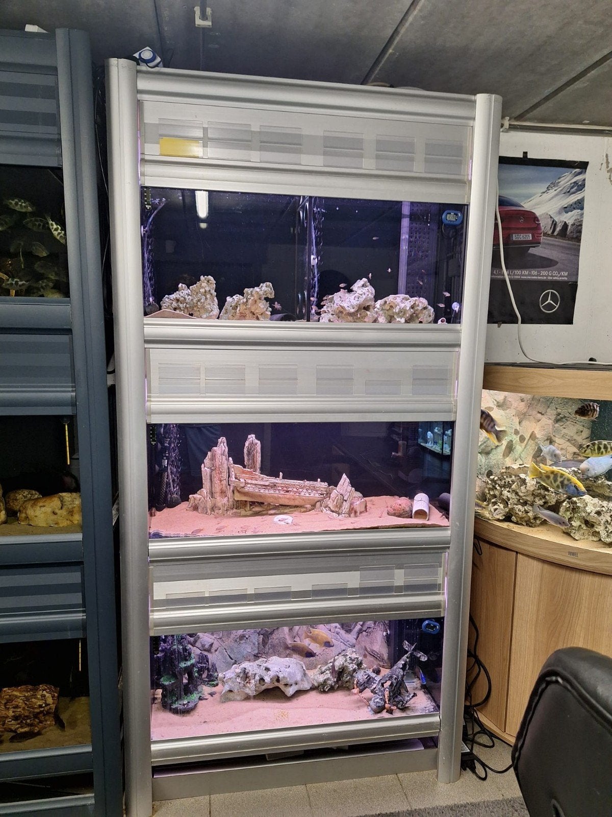 aquarium kweekstelling, Ophalen, Inclusief toebehoren, Gebruikt, Leeg aquarium