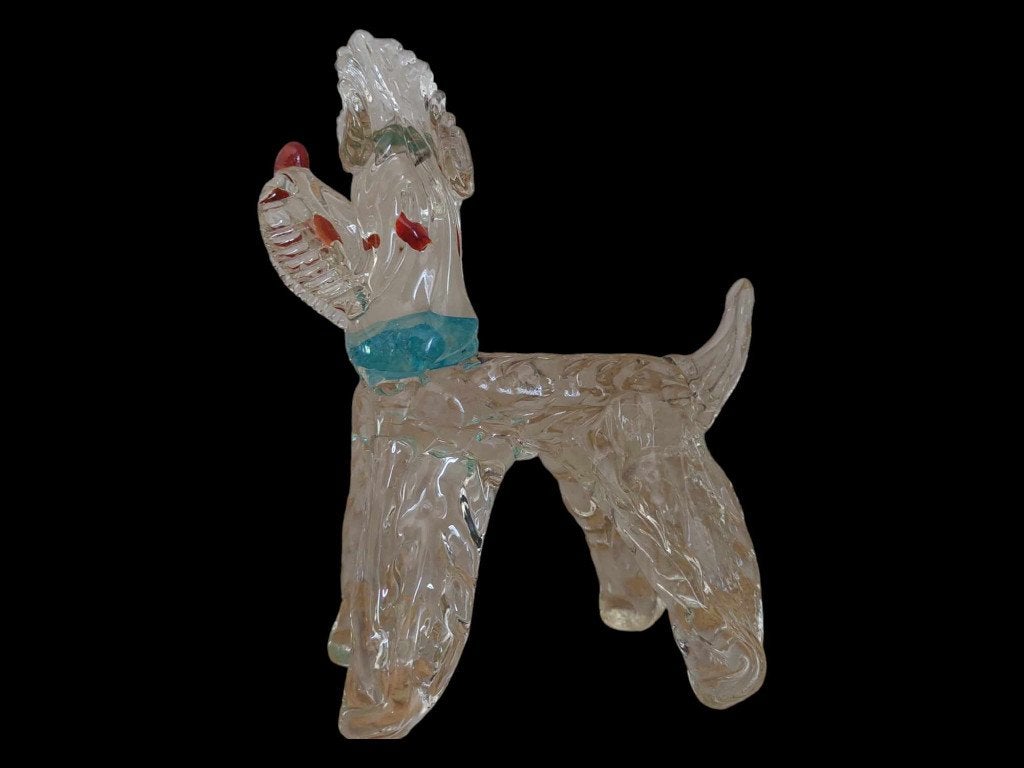 Chien Murano Art Déco de 20 cm sur 15, Antiquités & Art, Enlèvement