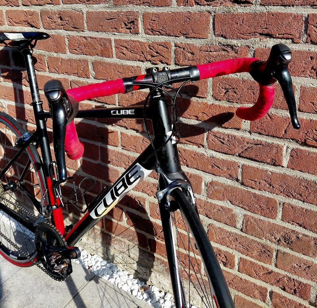 Alu racefiets met Shimano 10v, Fietsen en Brommers, Fietsen | Racefietsen, Ophalen, 28 inch, Gebruikt, Velgrem