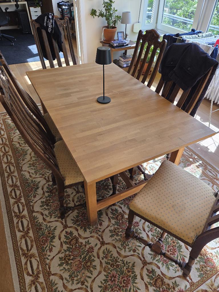 Table à manger extensible 150x90, Maison & Meubles, 150 à 200 cm, Cinq personnes ou plus, Enlèvement, Utilisé