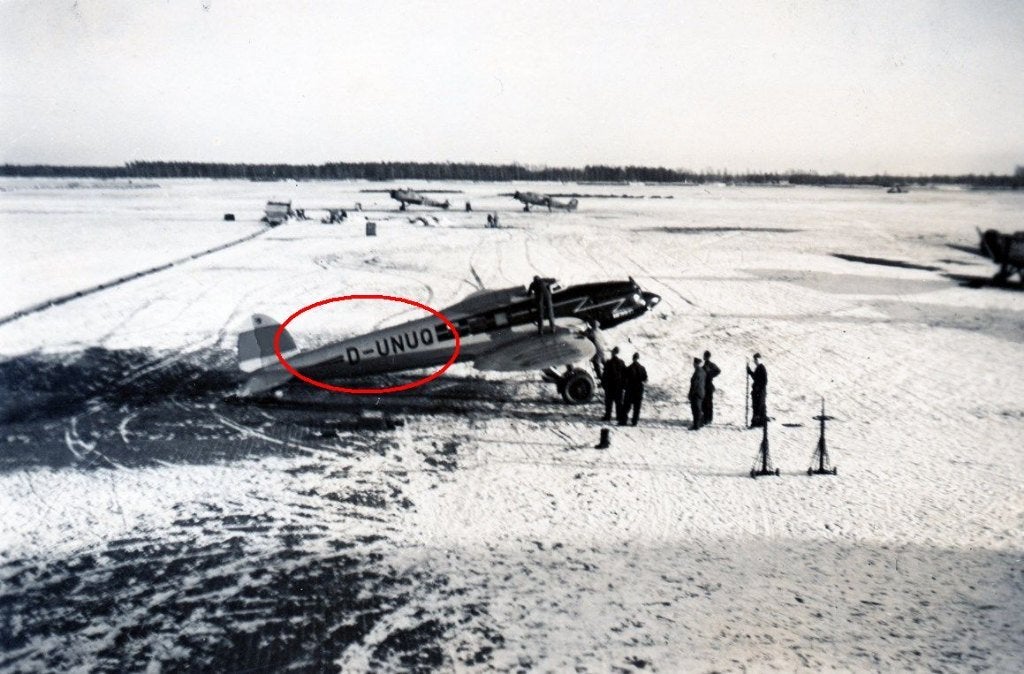 orig. foto - vliegtuig Heinkel He 70 - Luftwaffe WO2, Verzenden, Luchtmacht, Foto of Poster