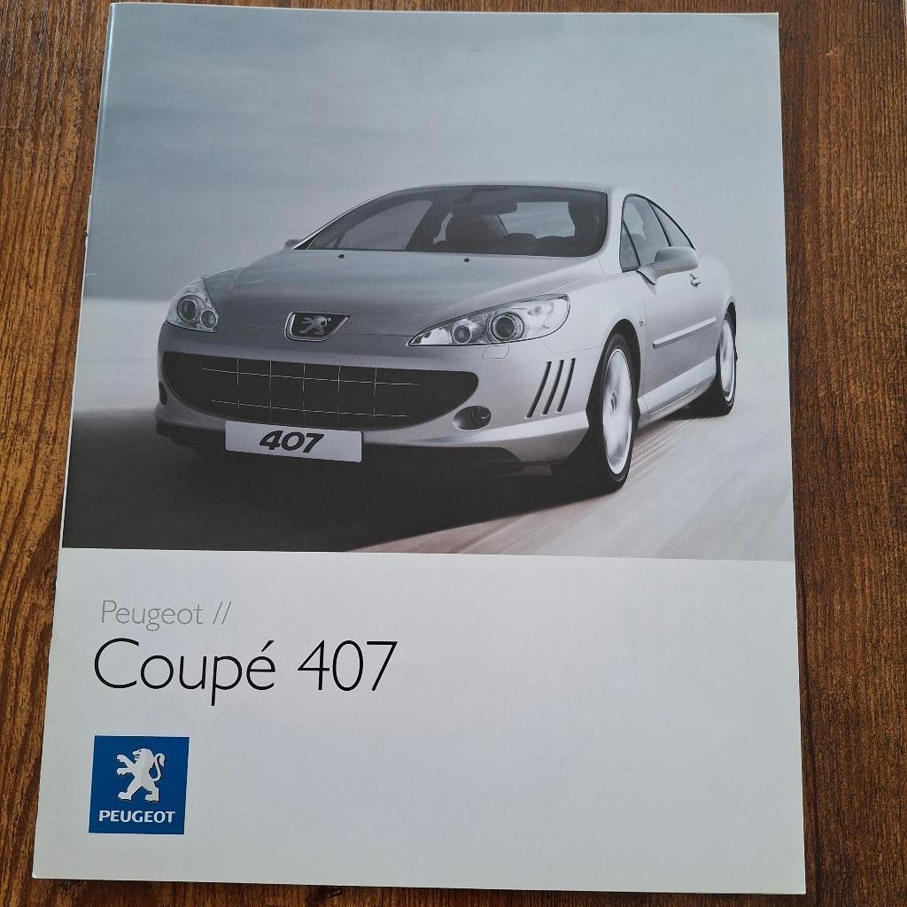 PEUGEOT  Coupé  407  9/2007, Boeken, Auto's | Folders en Tijdschriften, Ophalen of Verzenden, Nieuw, Peugeot