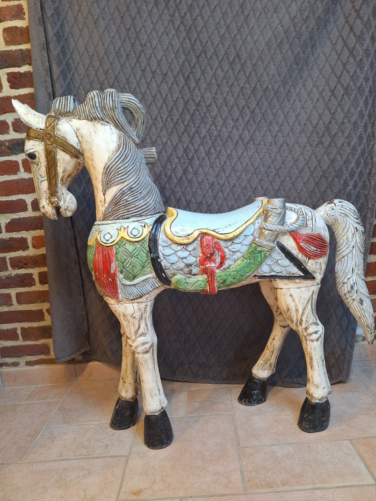 Cheval en bois, Antiek en Kunst, Antiek | Woonaccessoires, Ophalen