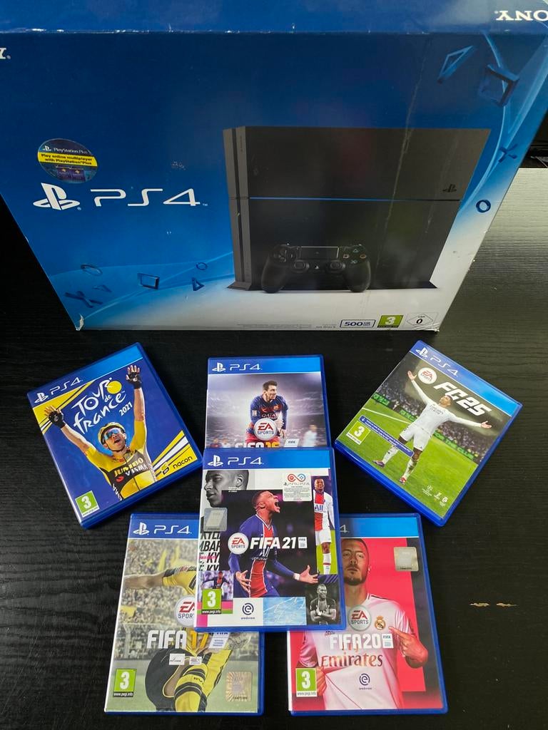Ps4 + games, Ophalen, Met 1 controller, Original, 500 GB