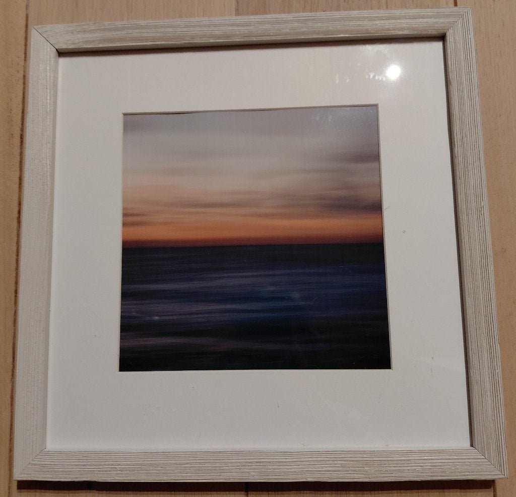 Twee kunstfoto's zee, Antiquités & Art, Art | Dessins & Photographie, Enlèvement, Photo, Photographie, Sous verre