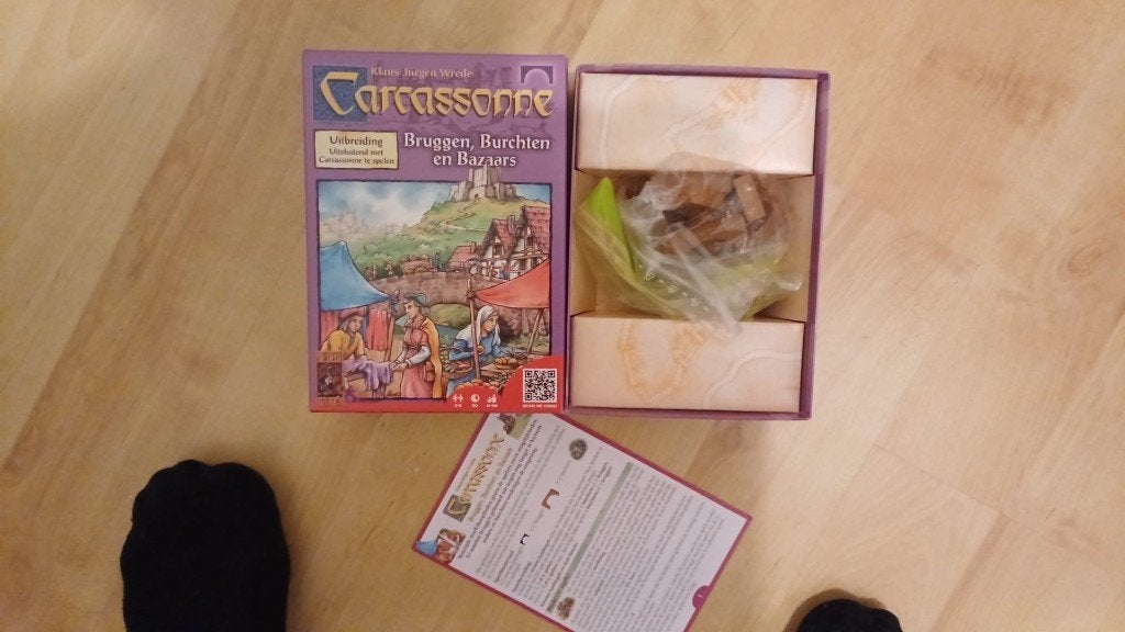 bordspel 999 games Carcassonne Bruggen Burchten Bazaars, Een of twee spelers, Ophalen of Verzenden, Nieuw, 999 games