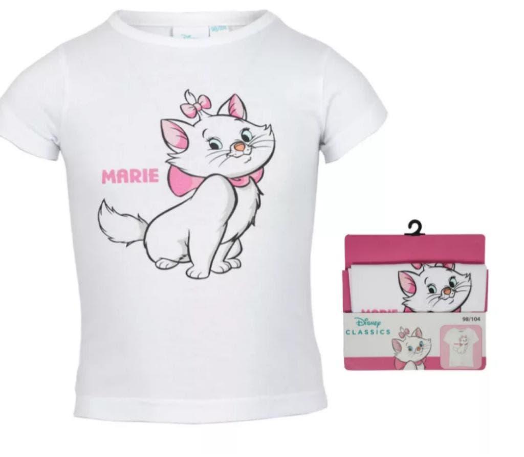 Marie Cat T-shirt Wit - maat 92 - 98/104 - 110/116 - Katoen, Disney, Meisje, Nieuw, Ophalen of Verzenden