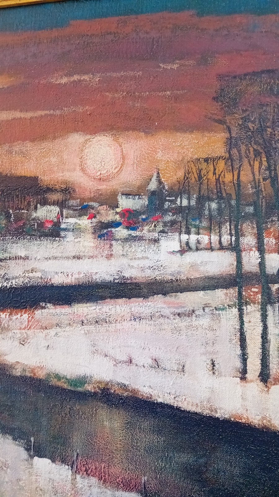 Joris Houwen Vlaams sneeuwlandschap, Ophalen