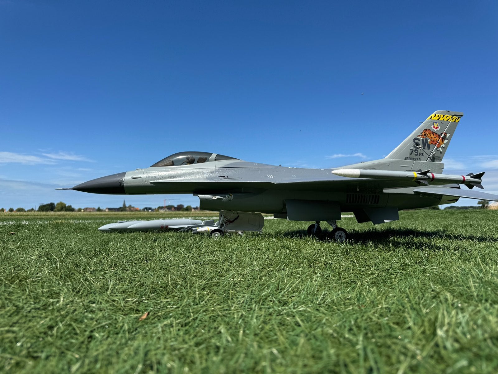 F16 Tigermeet 80MM BNF Eflite spiksplinternieuw, Ophalen, Nieuw, Elektro