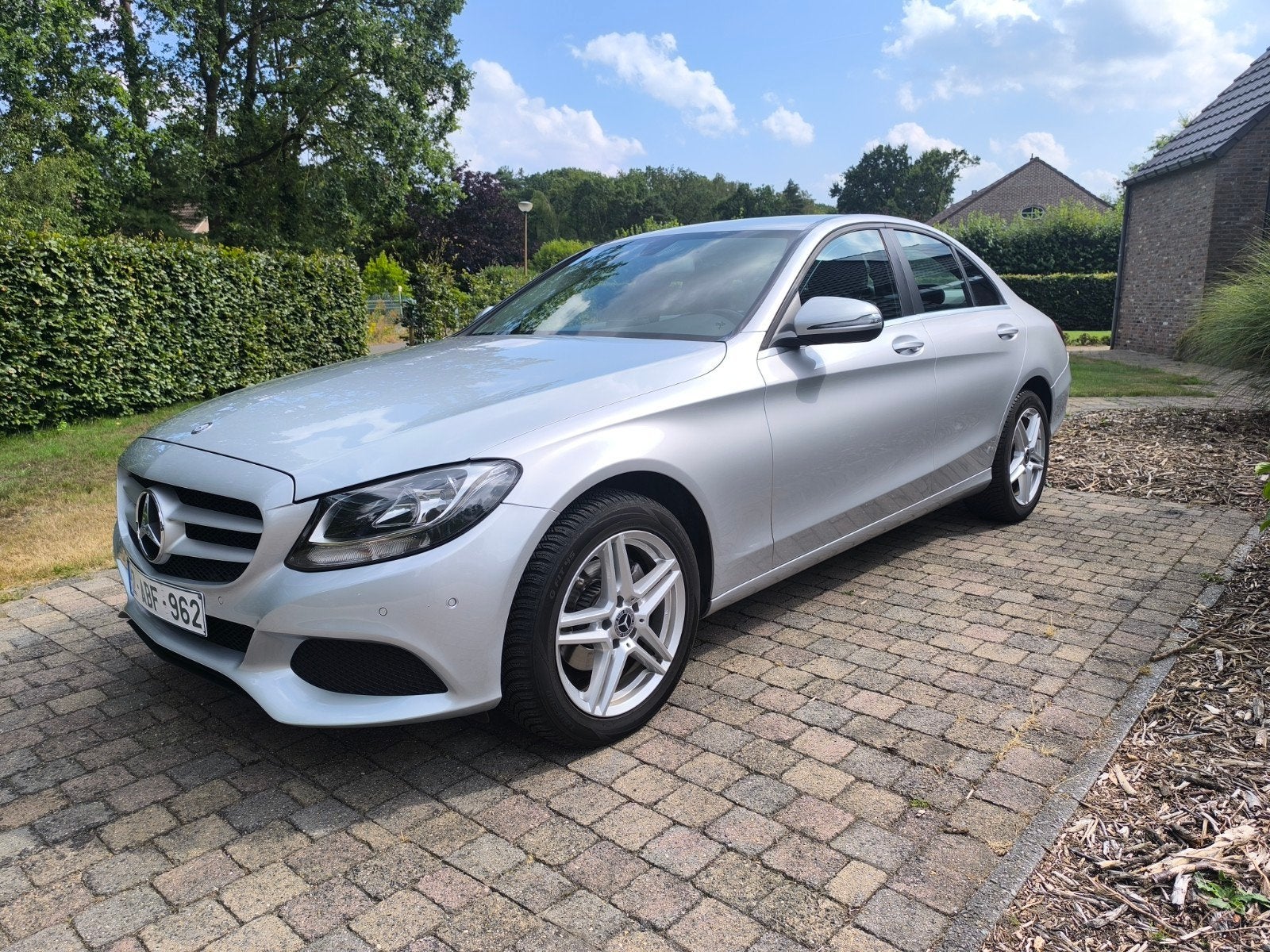 Mercedes C180d  #automaat #euro 6b met GARANTIE, Auto's, Automaat, Leder, Diesel, 5 deurs