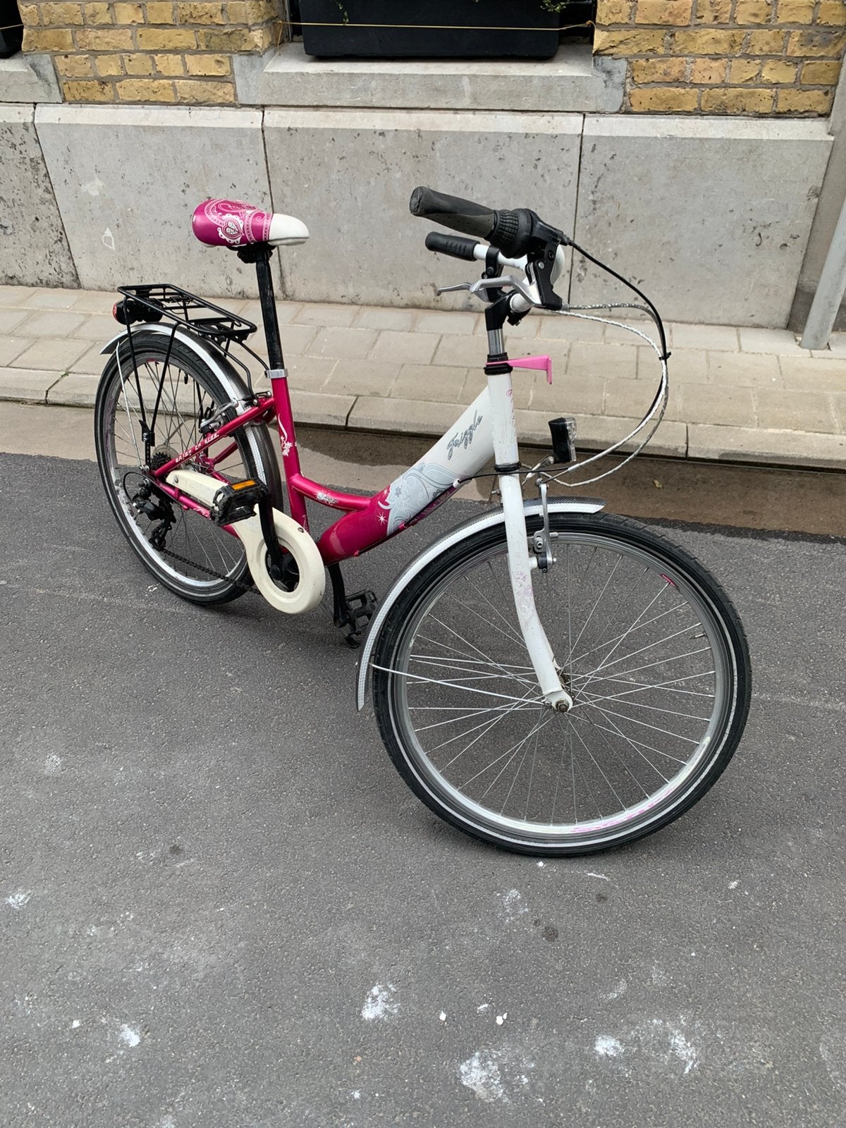Meisjes fiets van 8 tot 12 jaar, Ophalen, Gebruikt, Velgrem, Versnellingen