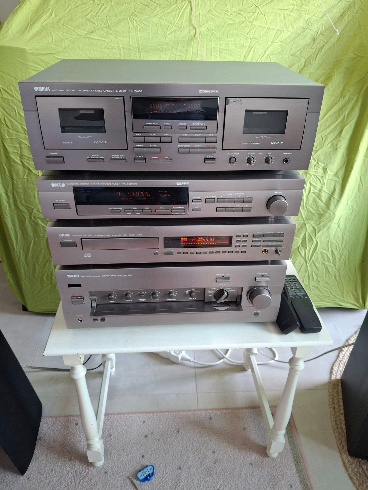Yamaha AX-892 + CDX-750E + TX-590TDS + KX-W492, Gebruikt, Tuner of Radio, Losse componenten, Ophalen