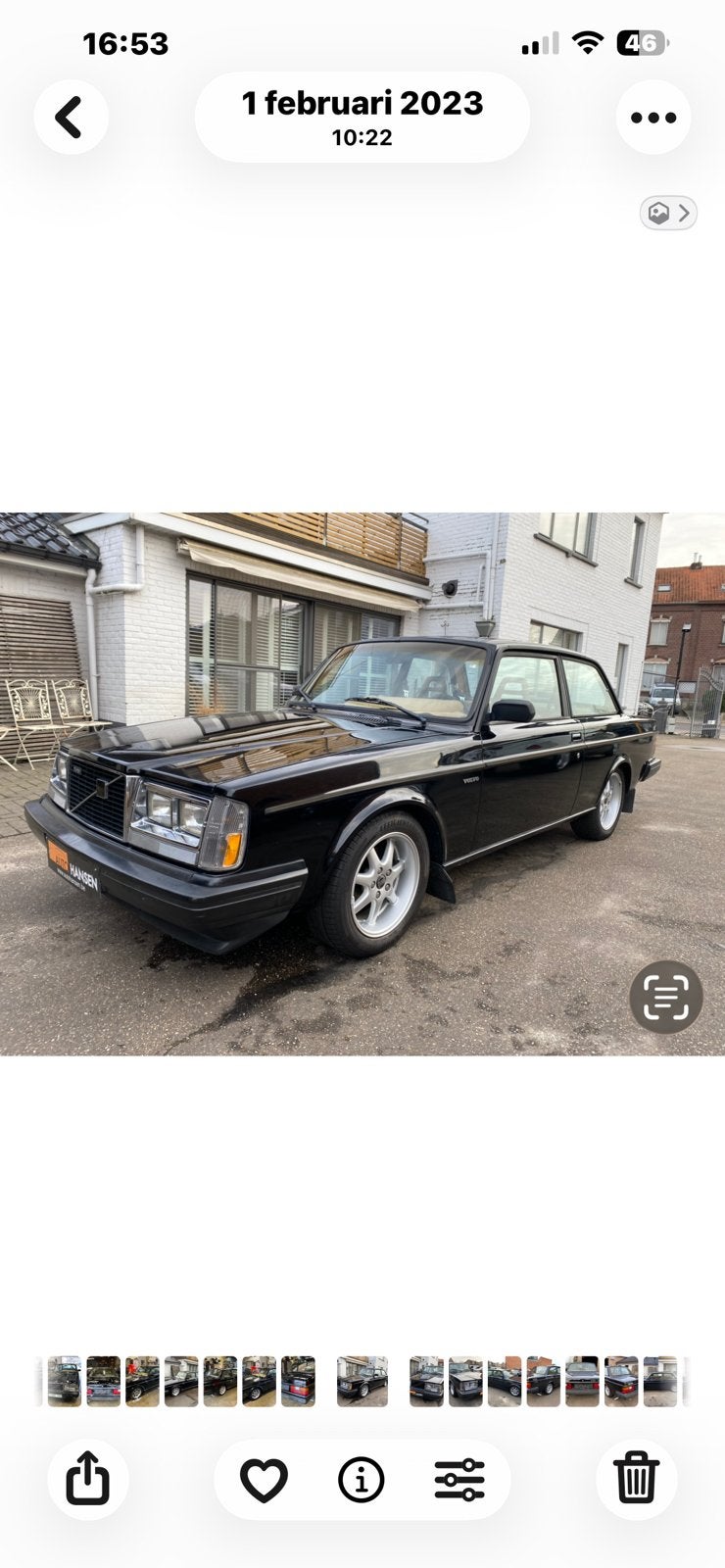 Flying Brick. Volvo 242 Turbo black 2deurs !! Belgisch, foto 2
