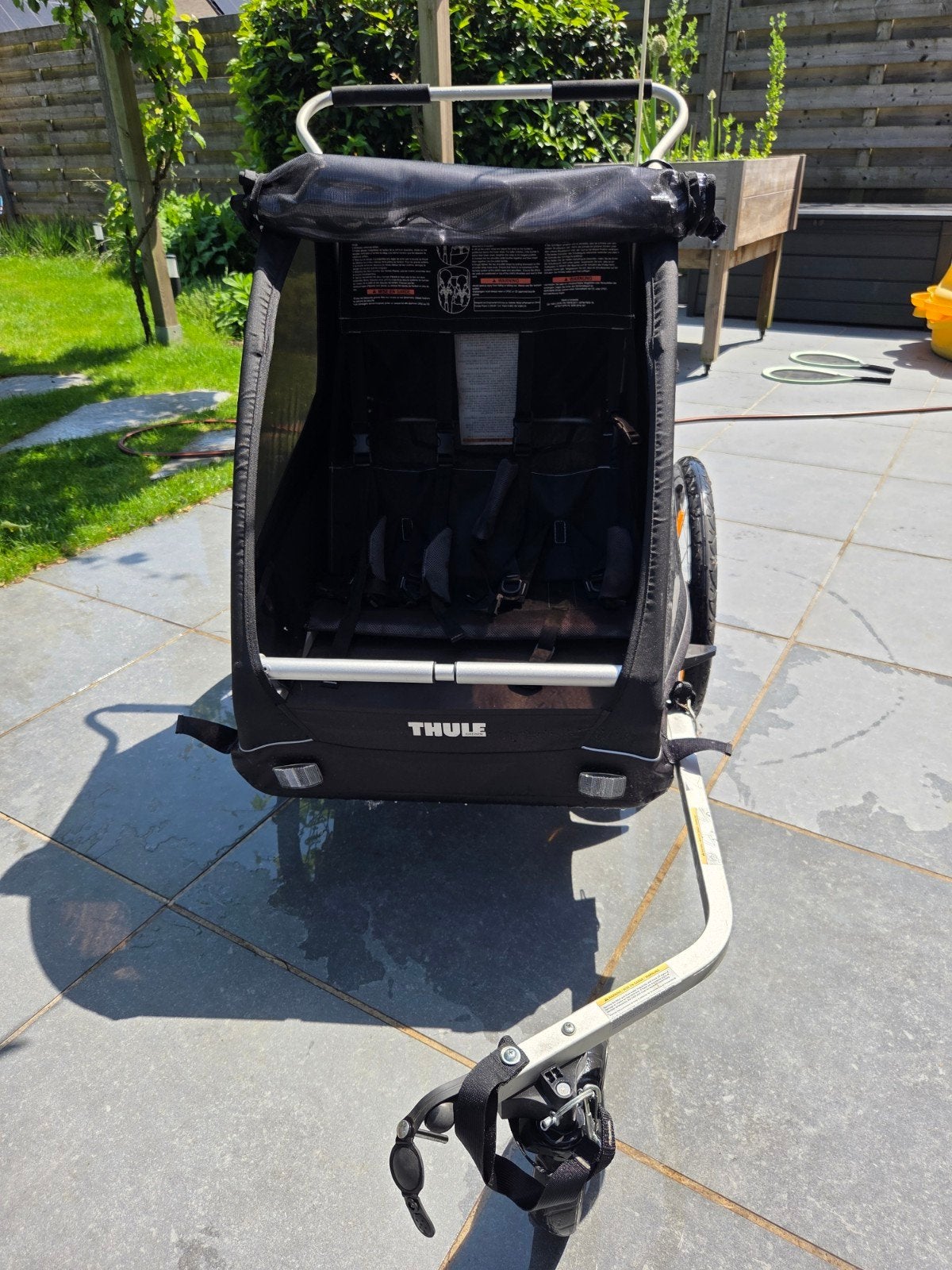 Thule Coaster XT fietskar, 2 zitjes, Fietsen en Brommers, Fietsaccessoires | Aanhangwagens en Karren, Ophalen