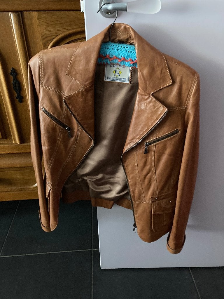 Jas, Bruin, Maat 42/44 (L), Zo goed als nieuw, Jasje