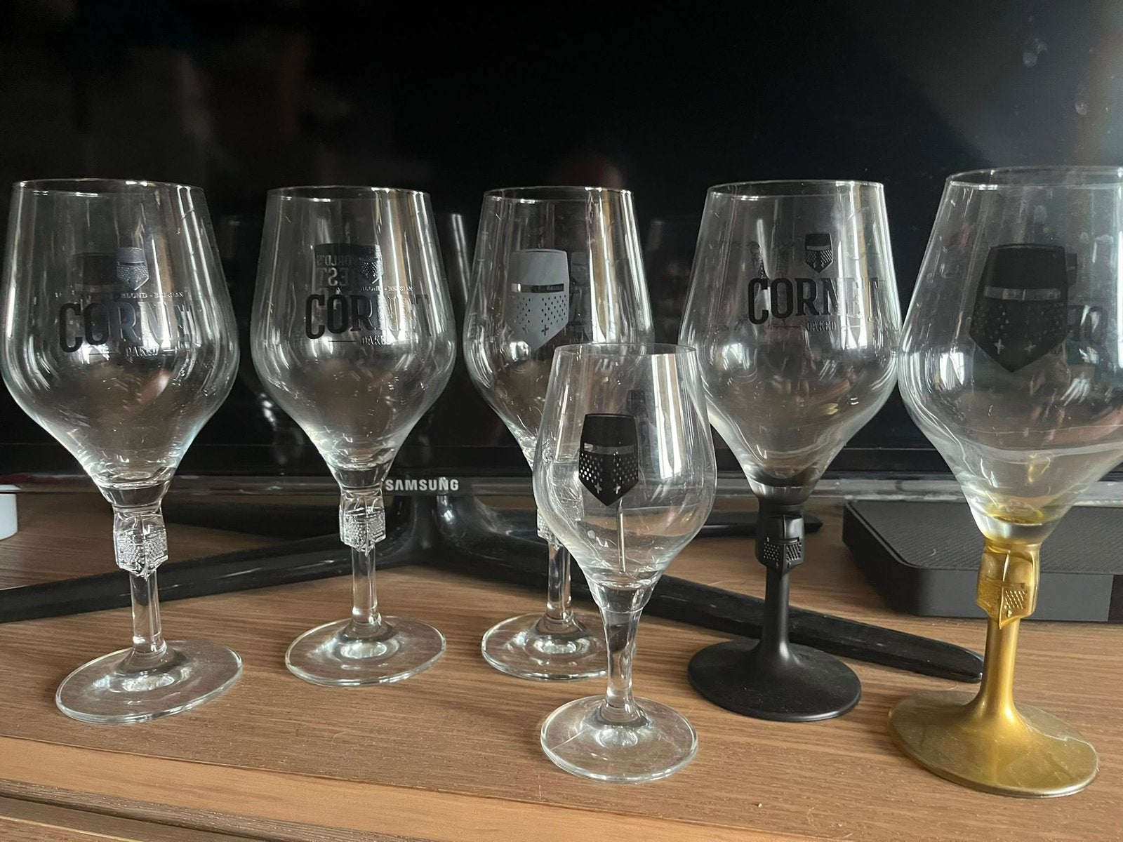 6 cornet glazen, Verzamelen, Ophalen of Verzenden, Zo goed als nieuw, Glas of Glazen