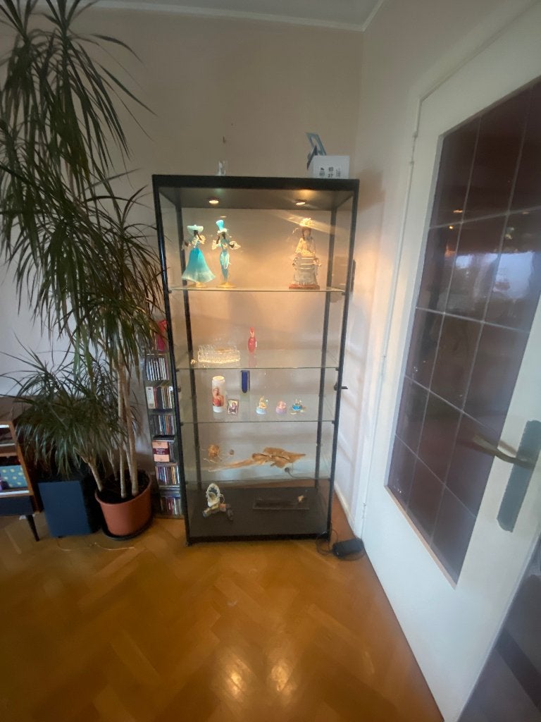 Vitrine, 25 à 50 cm, Avec porte(s), Comme neuf, Verre