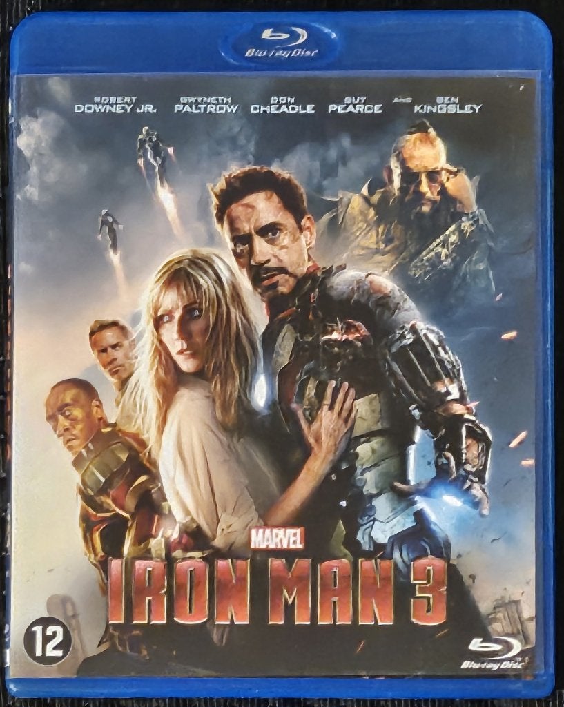 Iron Man 3 (2013) Blu Ray, Cd's en Dvd's, Blu-ray, Nederlands, Actie, Ophalen of Verzenden, Zo goed als nieuw